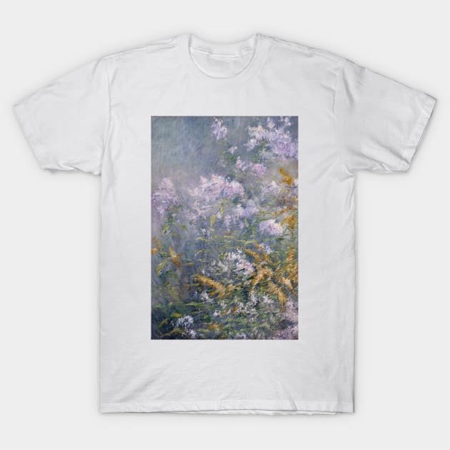 John Henry Twachtman Meadow Flowers (Golden Rod and Wild Aster) T-Shirt by pdpress